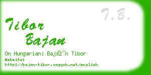 tibor bajan business card